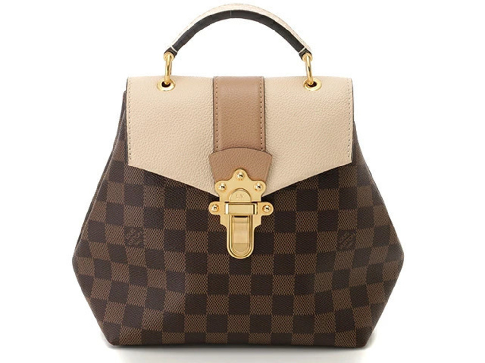 LOUIS VUITTON Backpack Clapton Damier Creame